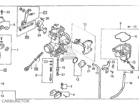 Honda CB250RS 1980 (A) AUSTRALIA parts lists and schematics