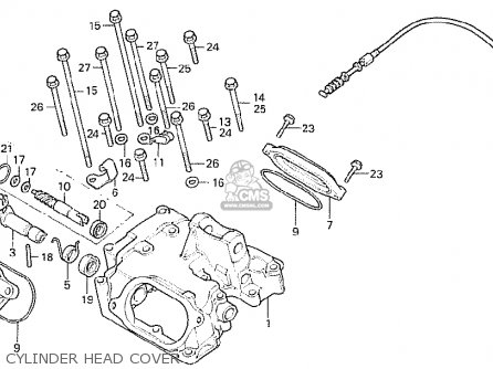 CYLINDER HEAD COVER - CB250RS 1980 (A) AUSTRALIA