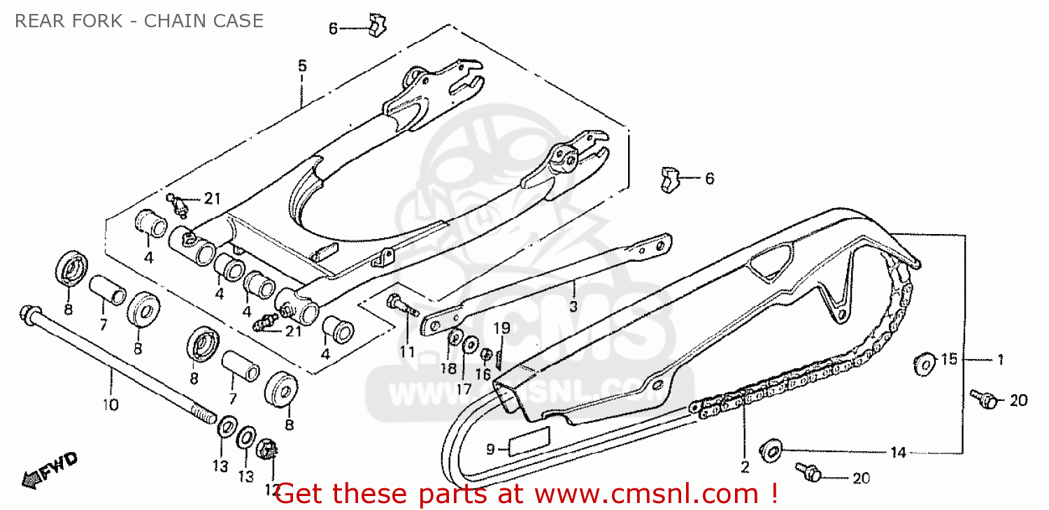 Honda Cb250rsz 1982 C Germany Type 2 125kw Rear Fork Chain Case Buy Rear Fork Chain