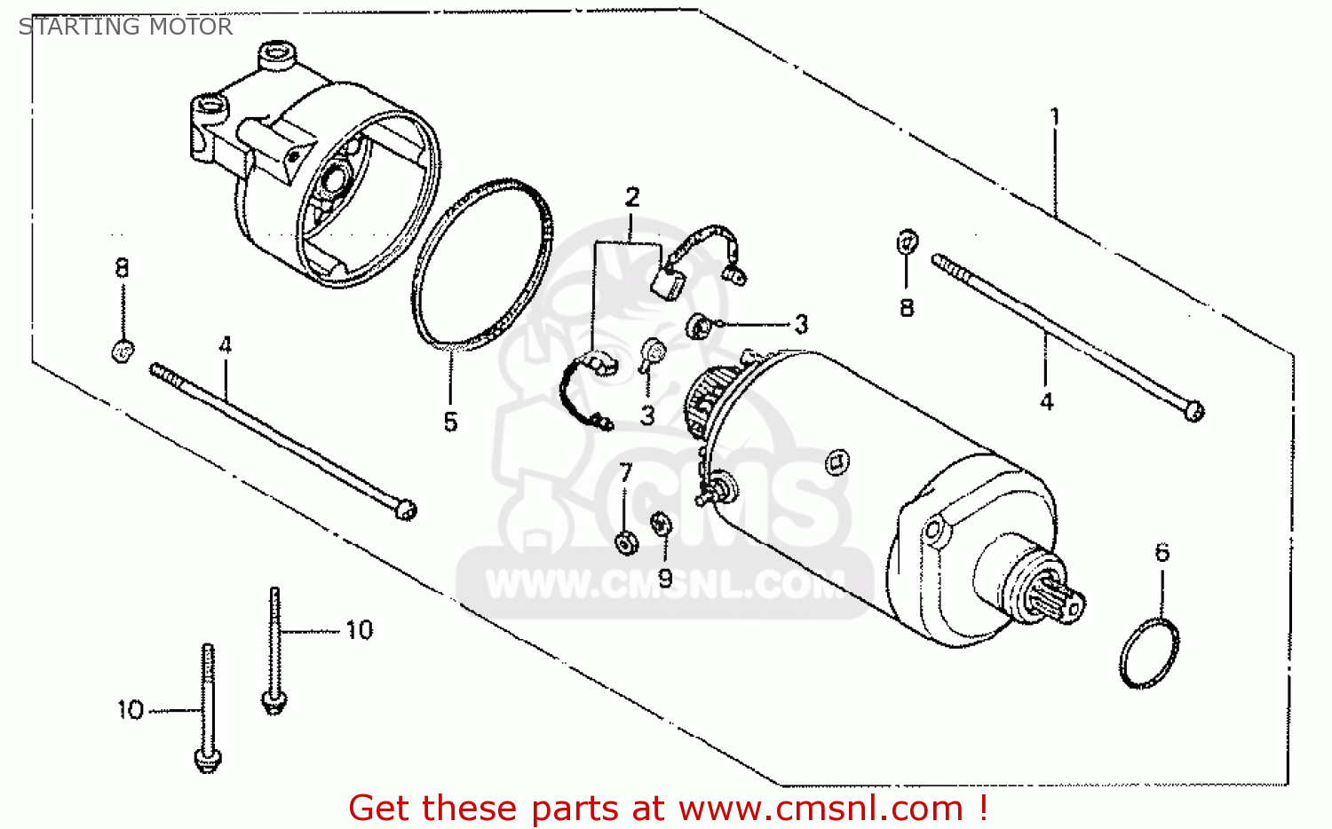 Honda CB250TI 1978 AUSTRALIA STARTING MOTOR - buy STARTING MOTOR spares