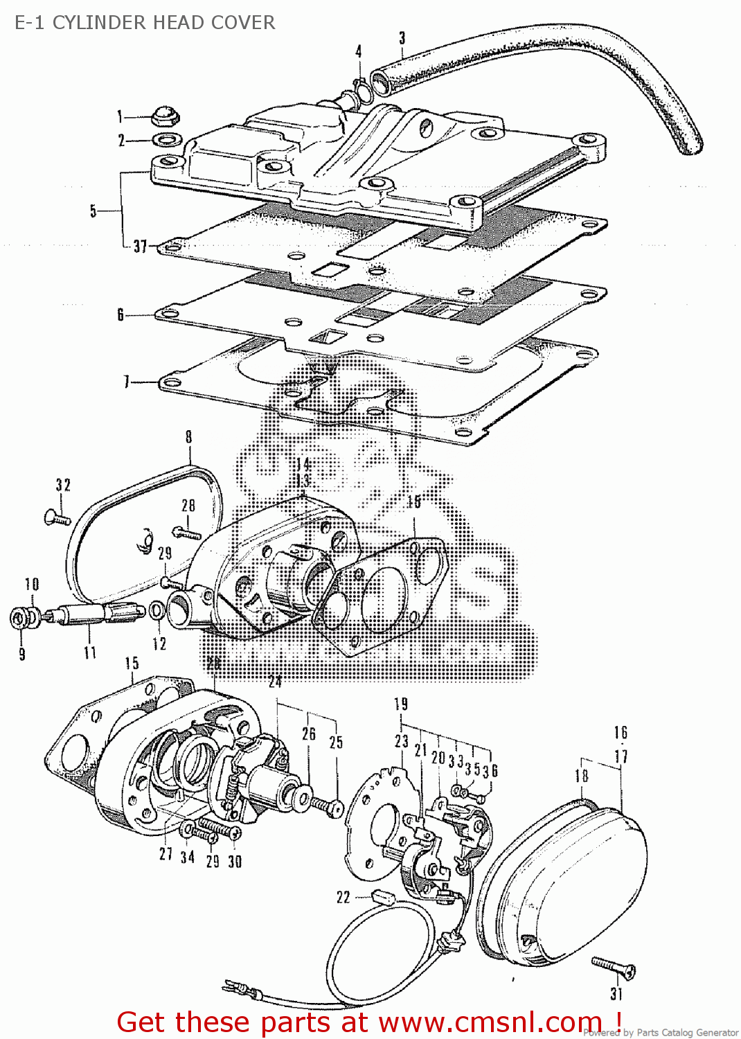 Honda CB350 GENERAL EXPORT parts lists and schematics