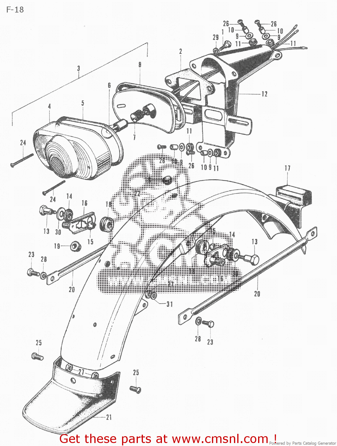 Honda CB350 JAPAN parts lists and schematics
