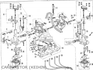 Honda CB350F FOUR FRANCE parts lists and schematics