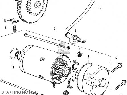 Honda CB350F FOUR GENERAL EXPORT parts lists and schematics