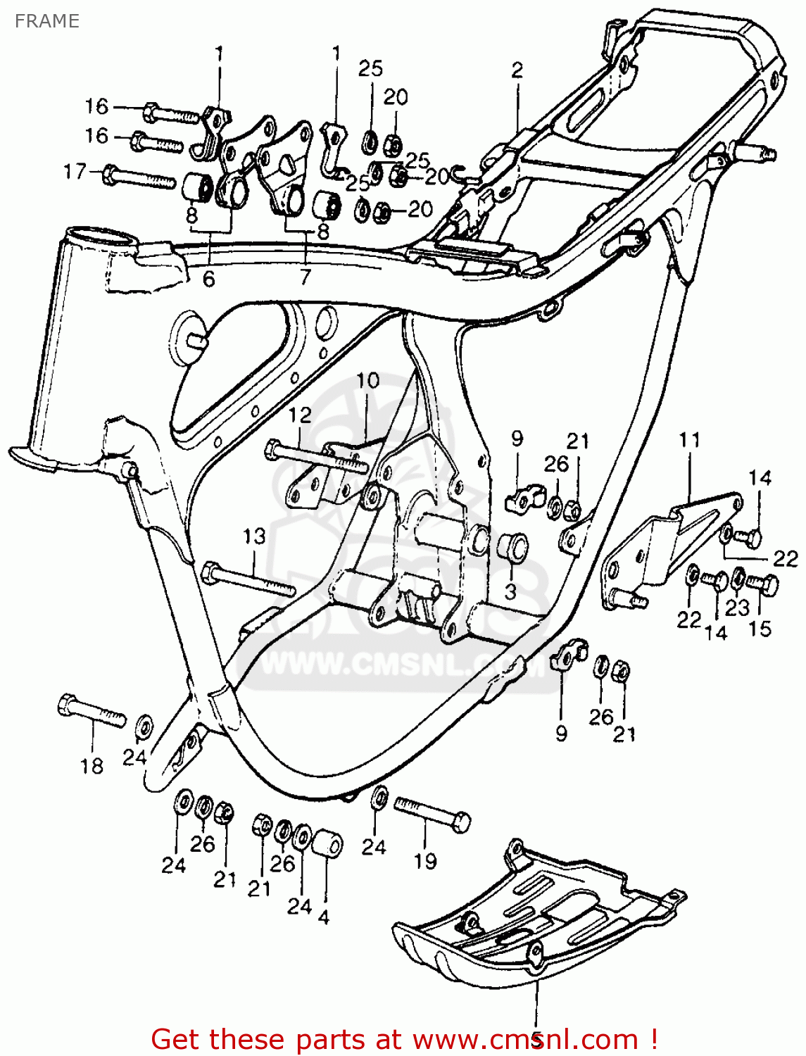 Honda Honda CB350K3 SUPER SPORT 1971 USA parts lists and schematics
