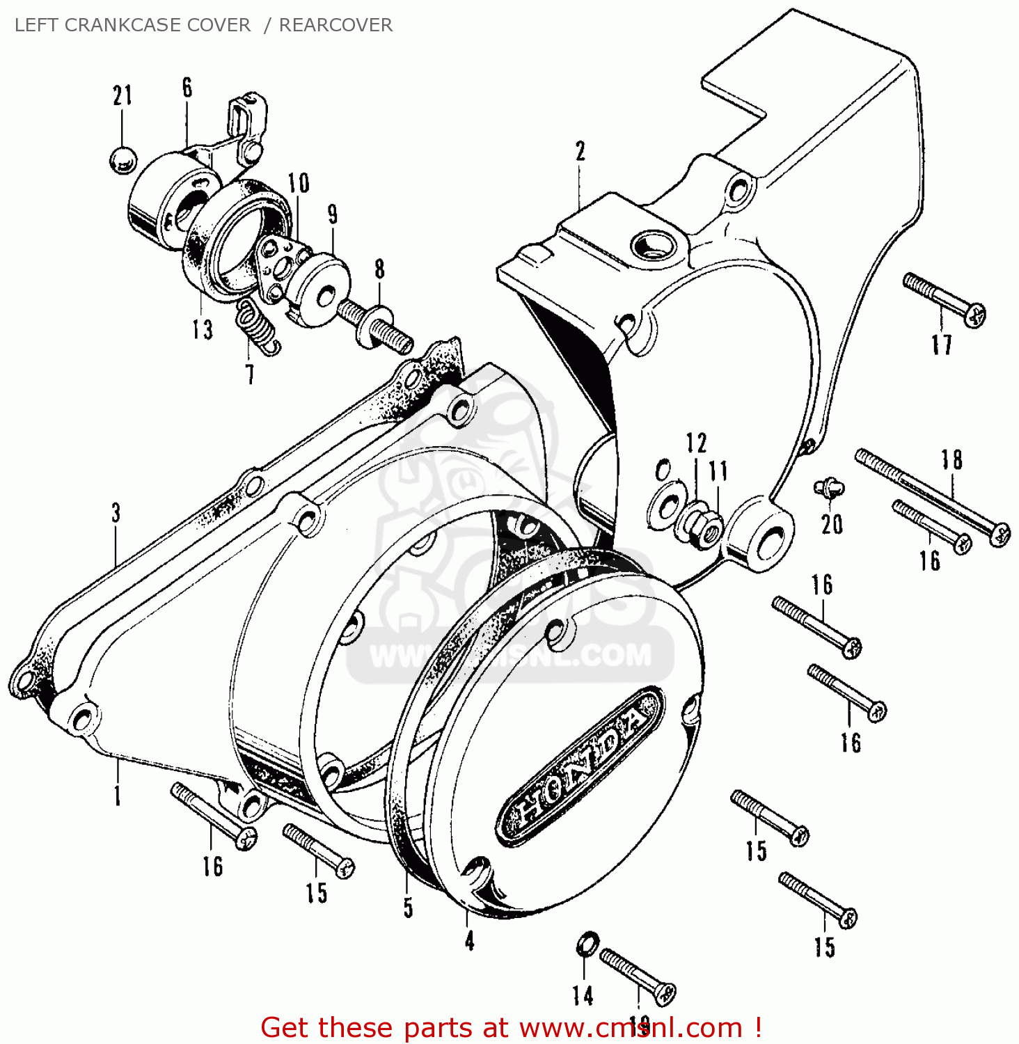 Honda Honda CB350K3 SUPER SPORT 1971 USA parts lists and schematics