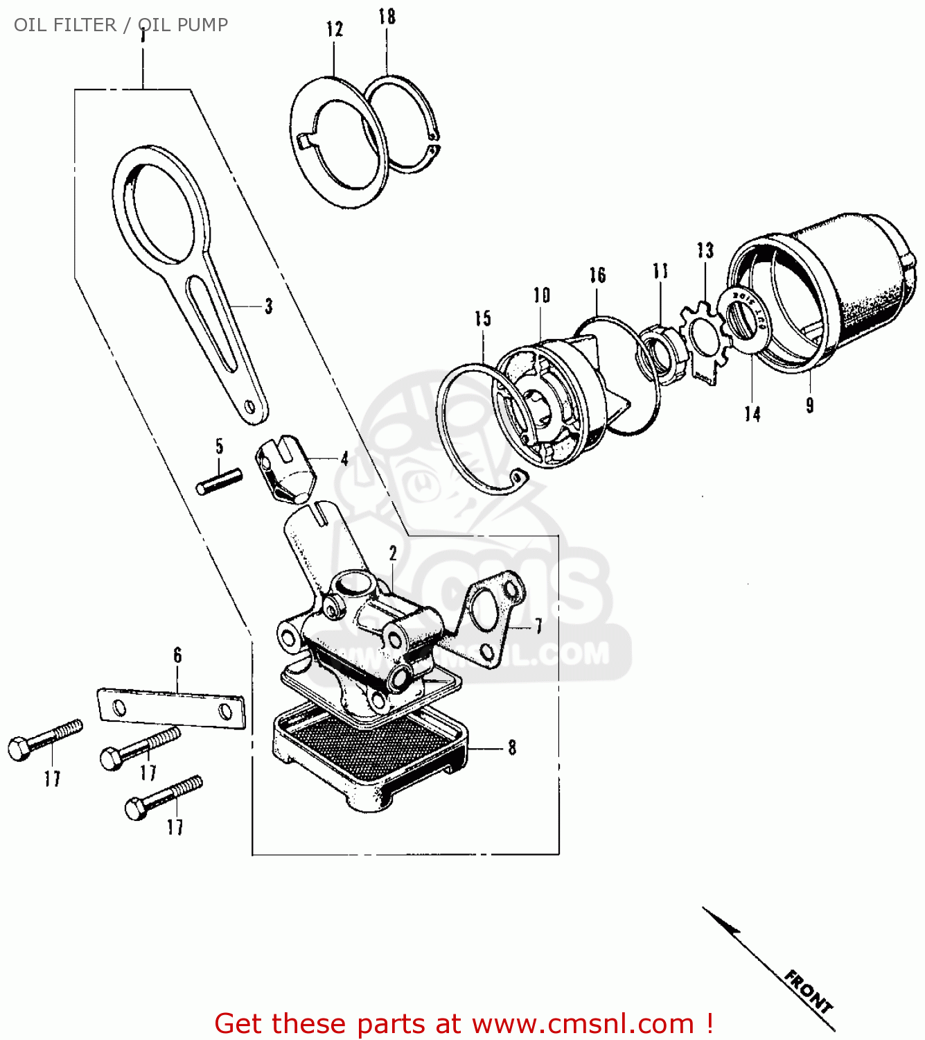 Honda Honda CB350K3 SUPER SPORT 1971 USA parts lists and schematics