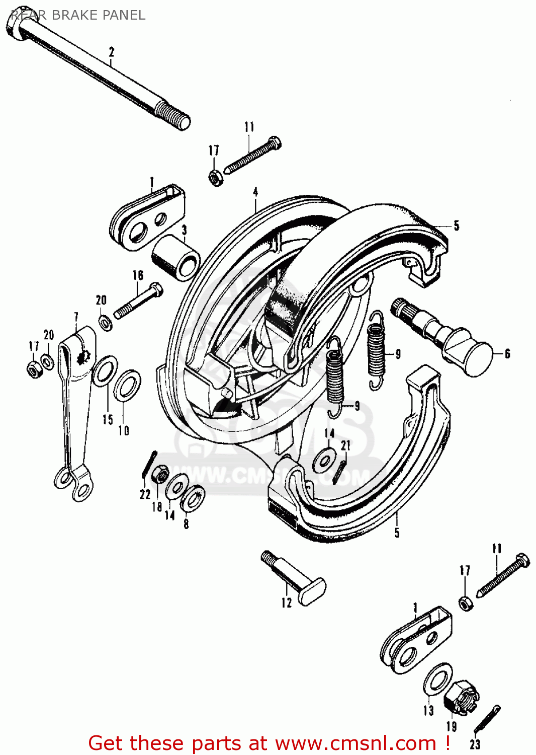 Honda Honda CB350K3 SUPER SPORT 1971 USA parts lists and schematics