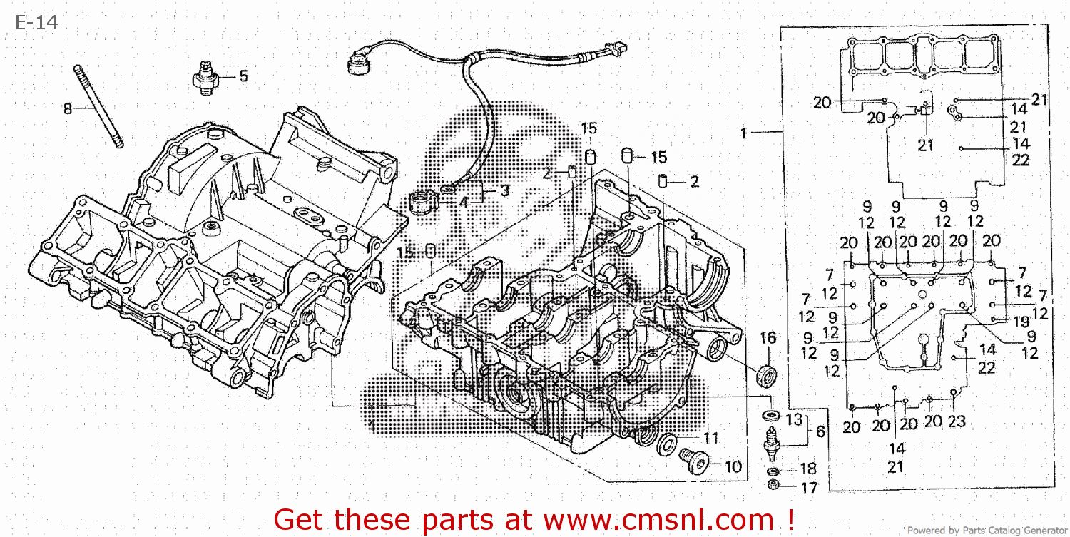 Honda CB400F SUPER FOUR TYPE II 1992 (N) JAPAN NC31100 E14 buy E14 spares online