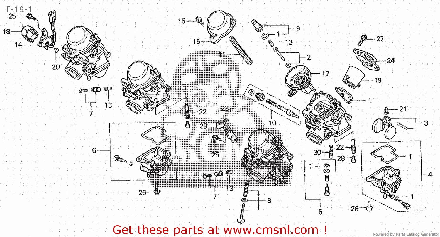 Honda Honda CB400F SUPER FOUR TYPE II 1992 (N) JAPAN NC31100 parts