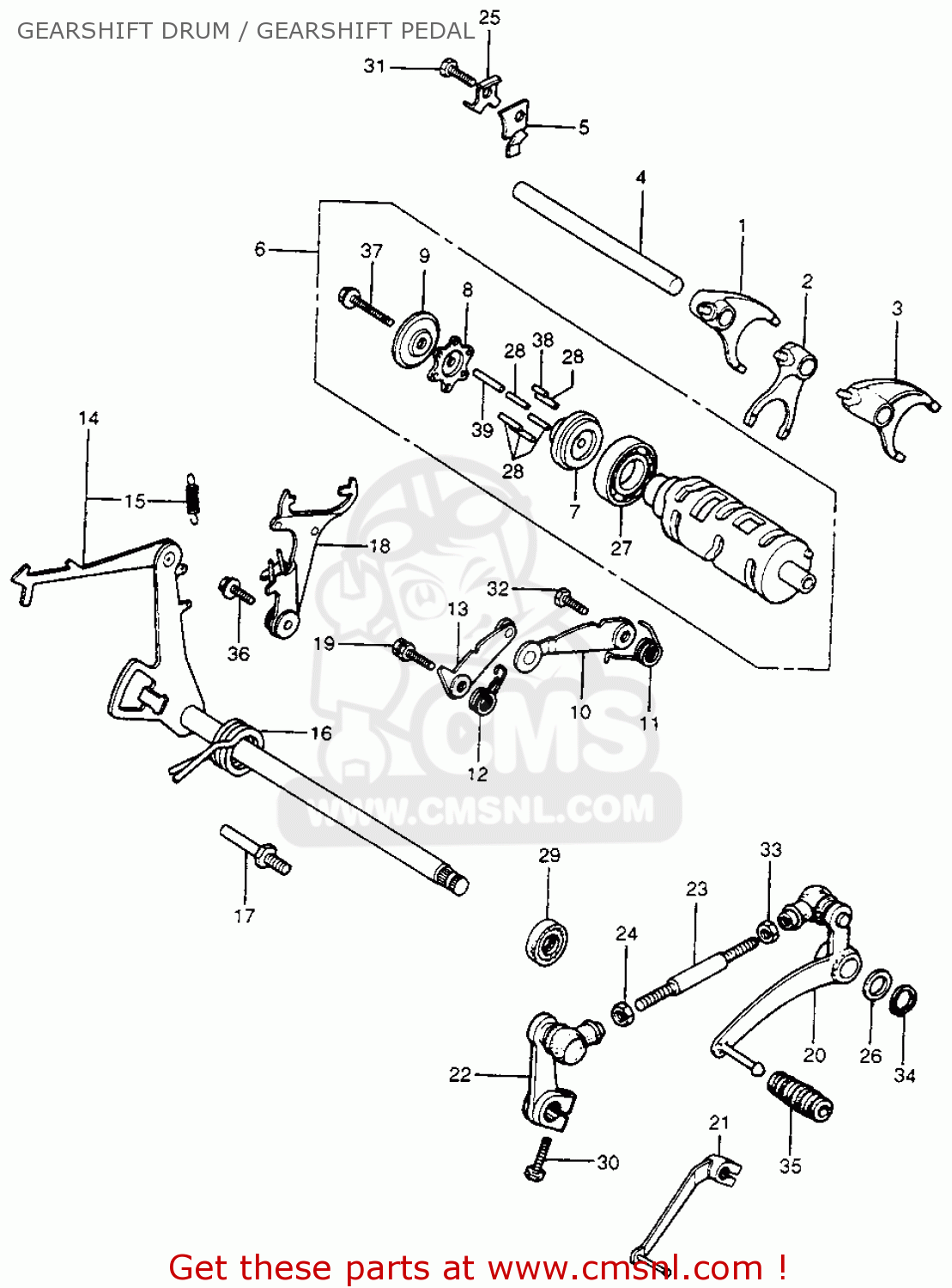 Honda Honda CB400F SUPER SPORT 400 FOUR 1975 CB400FK0 USA parts lists