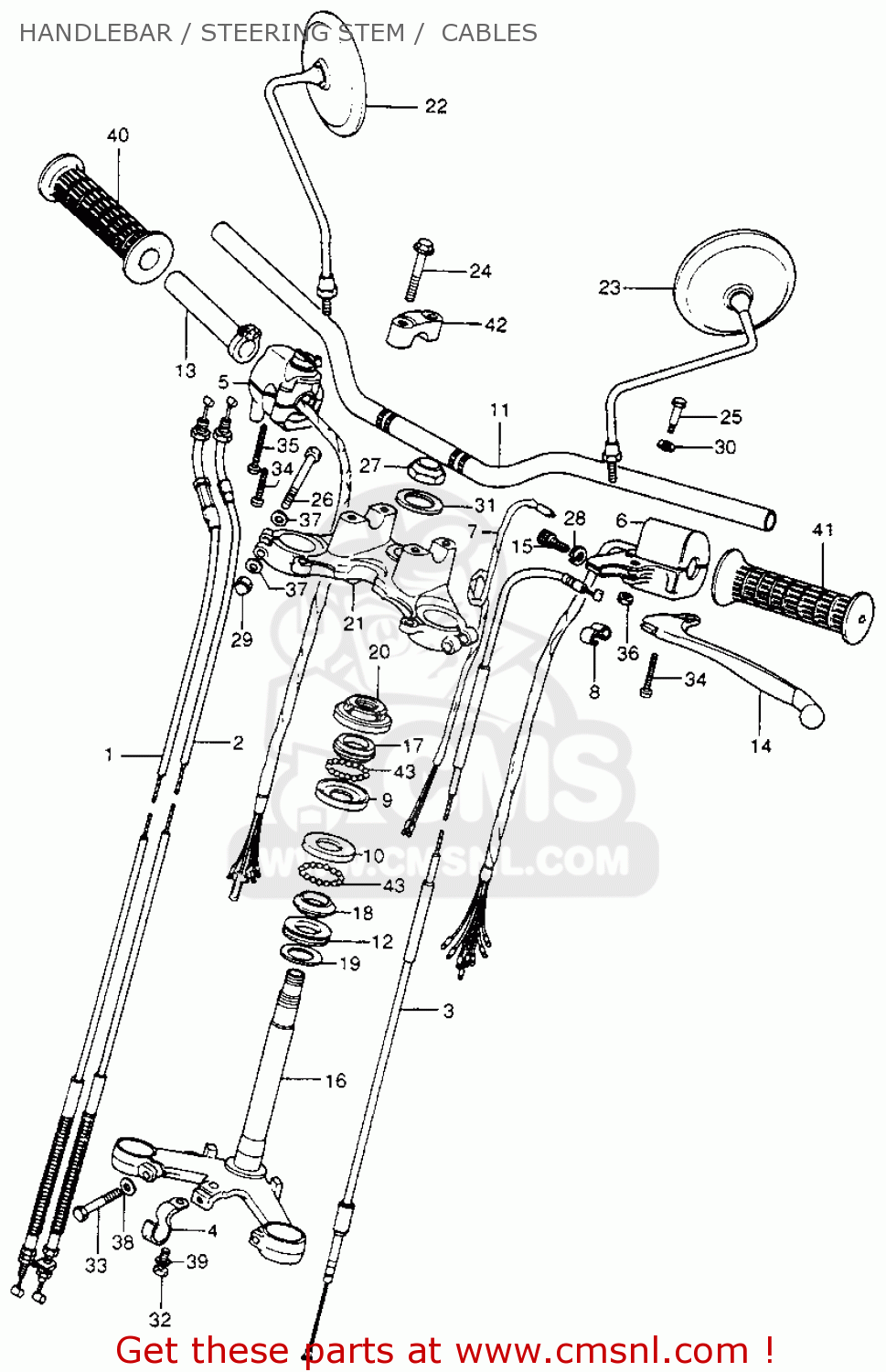 Honda Honda CB400F SUPER SPORT 400 FOUR 1975 CB400FK0 USA parts lists