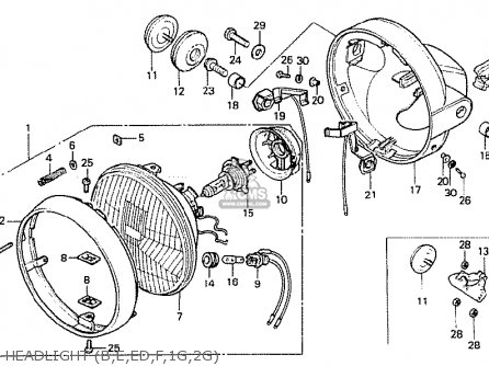 Honda CB400N 1978 GERMANY / FULL POWER TYPE 1 parts lists and schematics