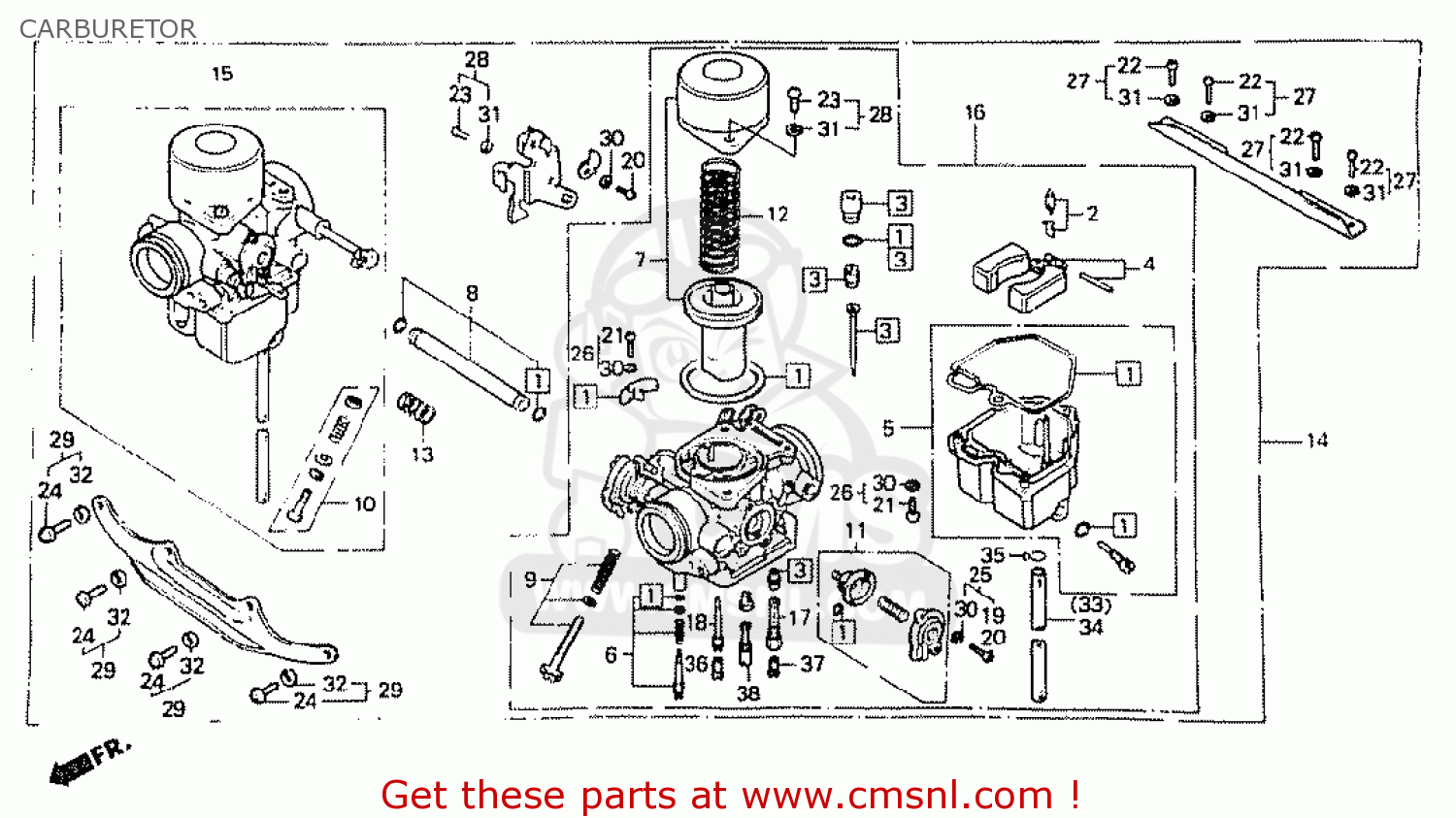 Honda Cb400n Superdream 1978 England Carburetor