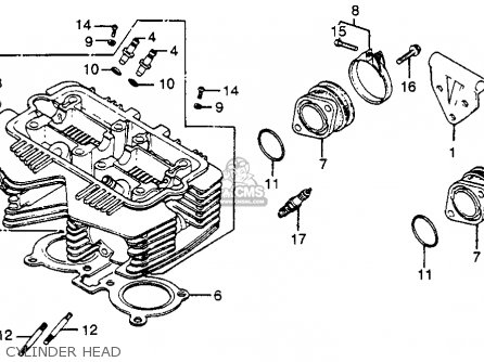 Honda CB400T HAWK 1980 (A) USA parts lists and schematics