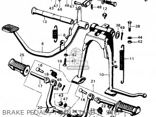 BRAKE PEDAL / MAIN STAND /  STEP