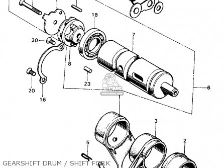 GEARSHIFT DRUM / SHIFT FORK