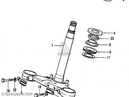 Honda CB450K7 1974 USA parts lists and schematics