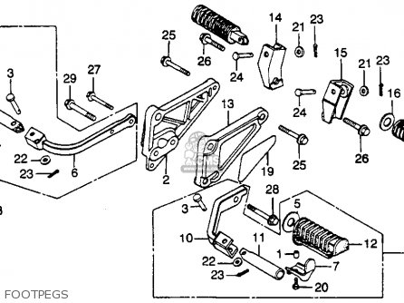 Honda CB450SC NIGHTHAWK 450 1983 (D) USA parts lists and schematics