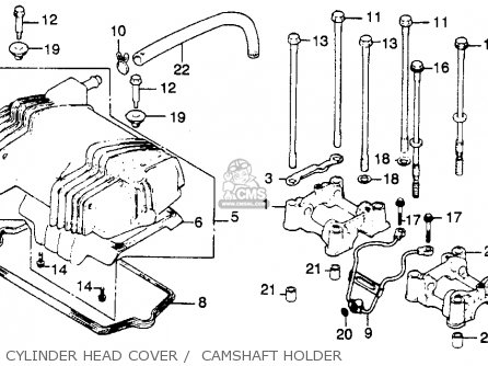 Honda CB450T Hawk CB450 1982 Parts List Catalog Microfiche a850 