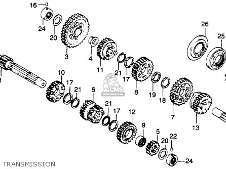 Honda CB450T HAWK 1982 (C) USA parts lists and schematics