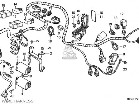 Honda CB500 1994 (R) GERMANY / KPH parts lists and schematics