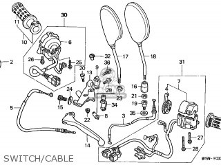 Honda CB500 1997 (V) GERMANY parts lists and schematics