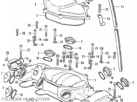 CYLINDER HEAD COVER - CB500K1 FOUR ENGLAND