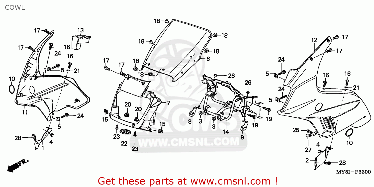 Honda Cb500s 2002 2 France Cowl Buy Cowl Spares Online