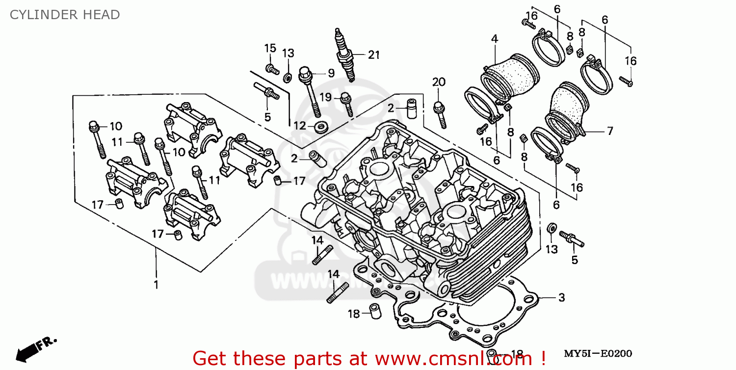 Honda Cb500s 2002 2 France 25k Cylinder Head Buy Cylinder Head Spares Online