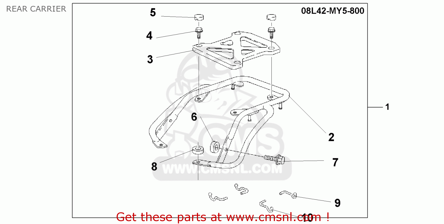 Honda Cb500s 2002 2 Germany 25k Rear Carrier Buy Rear Carrier