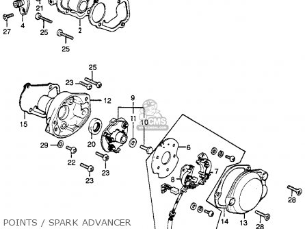 Honda CB500T TWIN DOHC 1976 USA parts lists and schematics