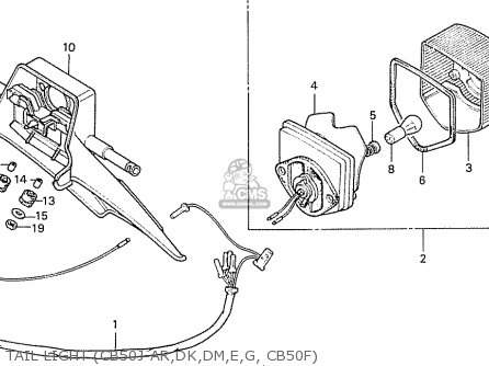 Honda CB50J AUSTRIA parts lists and schematics