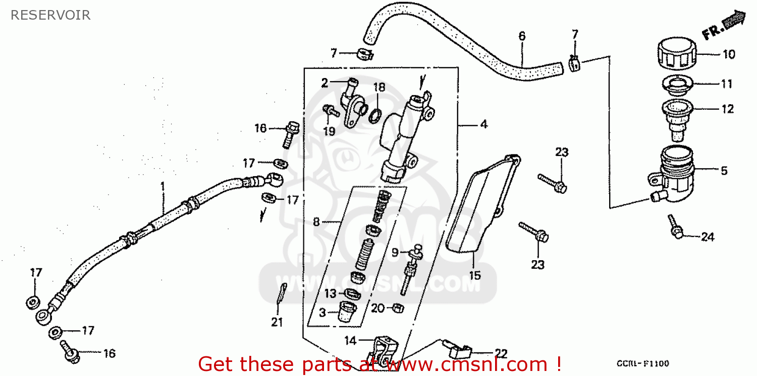 Honda CB50V DREAM JAPAN (11GCRVJ3) RESERVOIR - buy RESERVOIR spares online