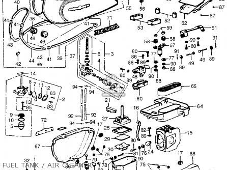 Honda Cb550 Four 1975 Cb550k0 Usa parts list partsmanual partsfiche