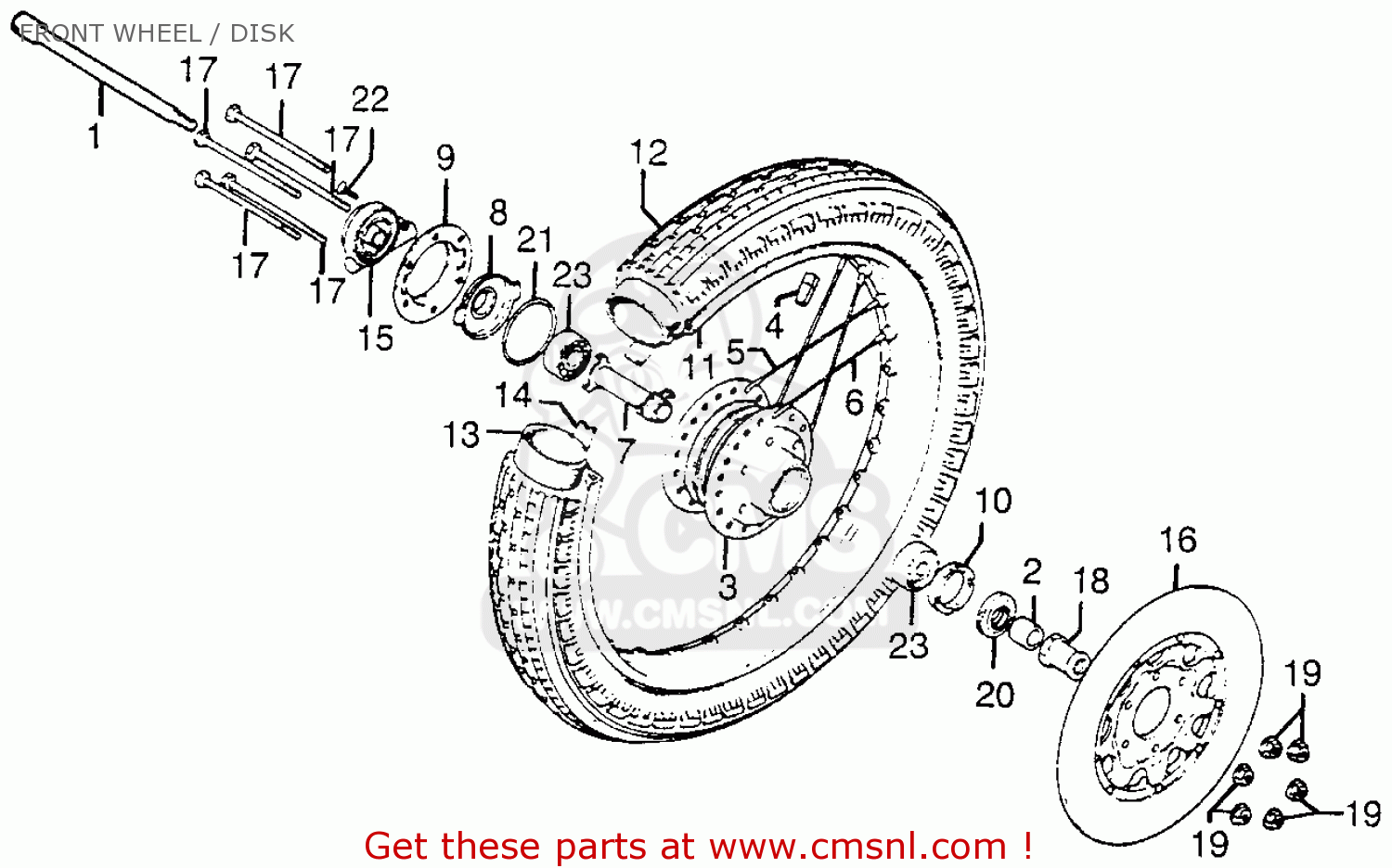 Honda CB550 FOUR CB550K3 1977 USA parts lists and schematics