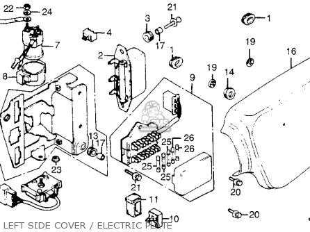 Honda CB550 FOUR CB550K3 1977 USA parts lists and schematics