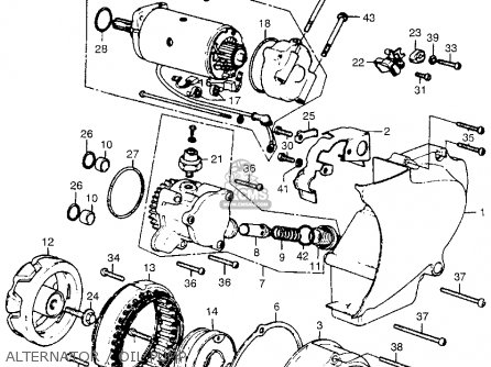 Honda CB550 K1 FOUR 1975 USA パーツリストと回路図