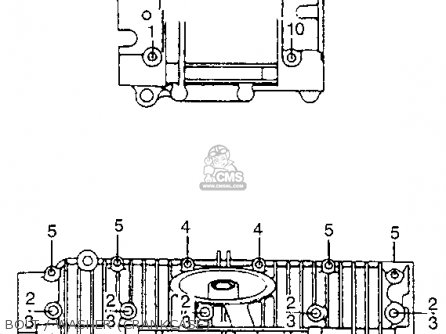 Honda CB550 K1 FOUR 1975 USA パーツリストと回路図