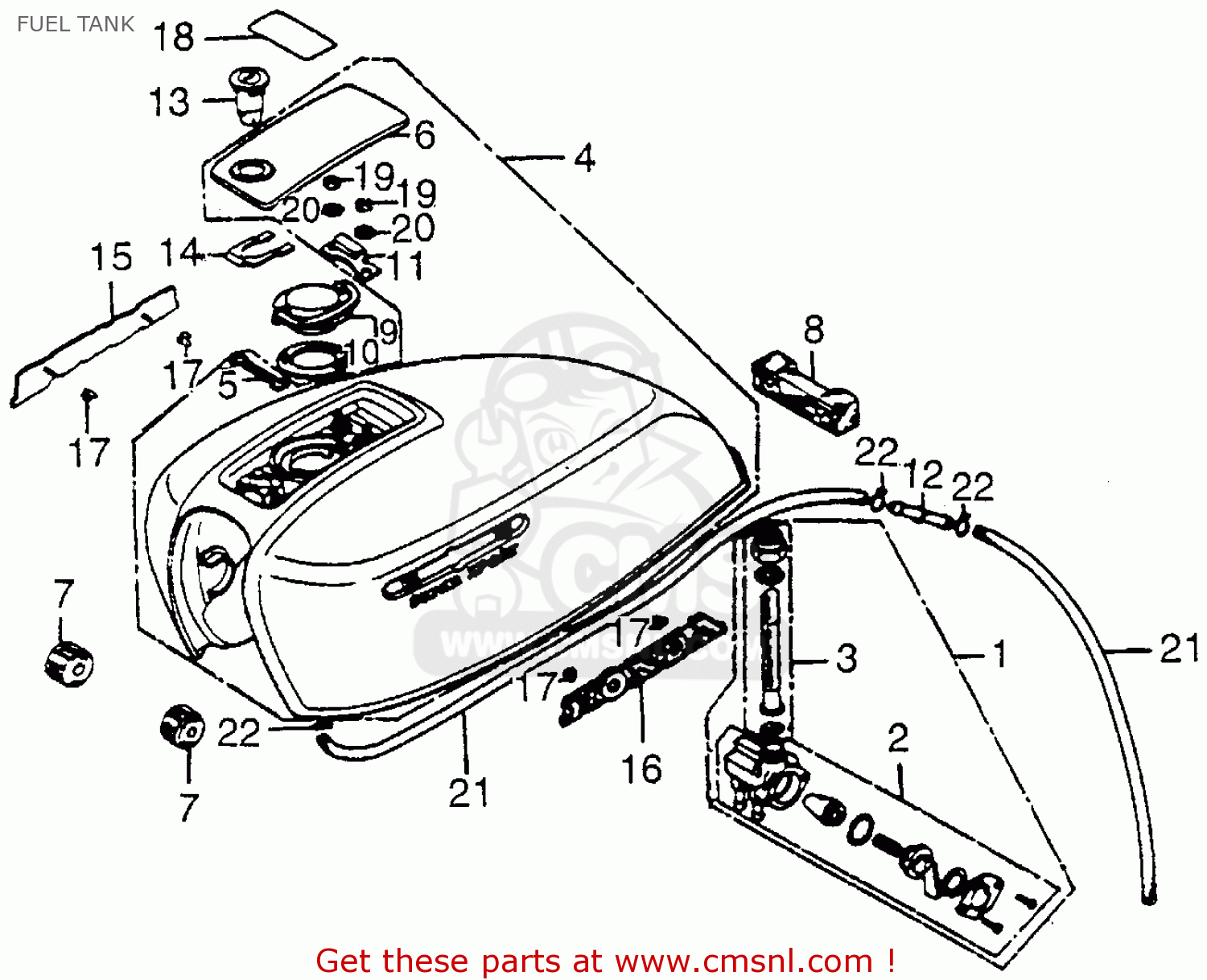 cb550 fuel tank