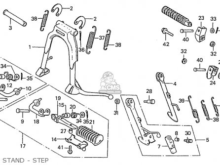 Honda CB550K3 FOUR EUROPEAN DIRECT SALES parts lists and schematics