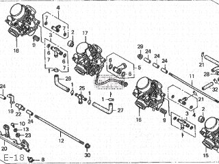 Honda CB600F HORNET 1998 (W) JAPAN PC34-100 parts lists and schematics