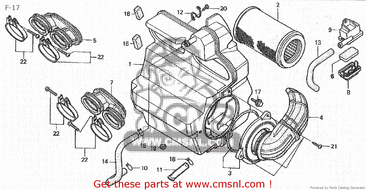 honda hornet body parts price list
