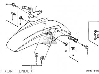 honda hornet body parts price list