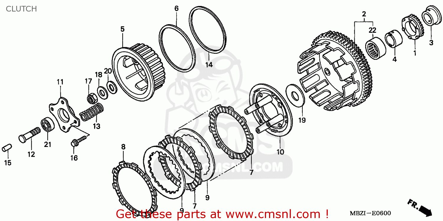 Honda Cb600f Hornet 2006 6 England Clutch