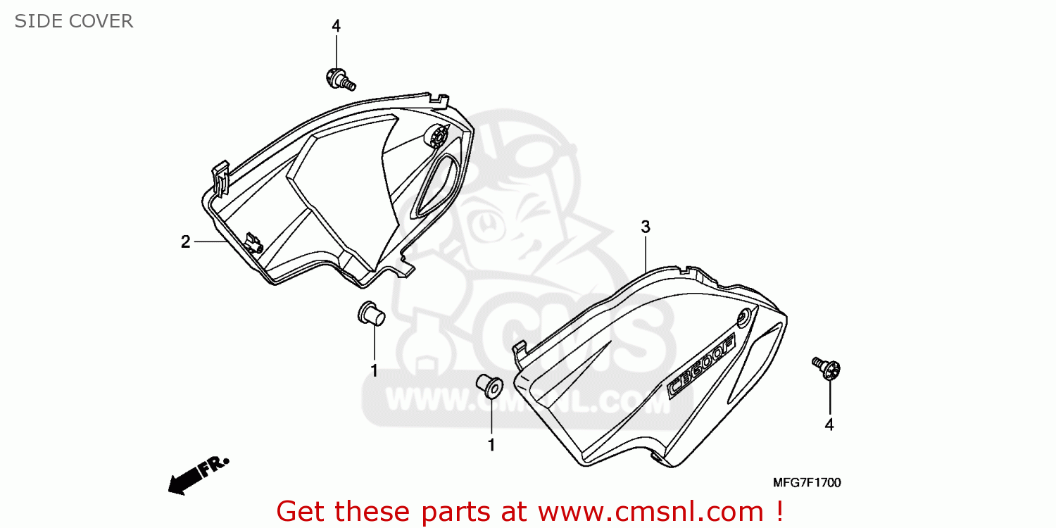 HONDA Hornet 600 SIDE PANEL