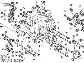 honda hornet body parts price list