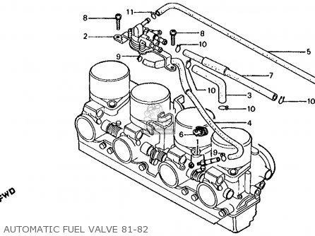 Honda CB650 1981 (B) USA parts lists and schematics