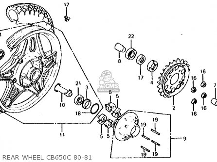 Honda CB650C 1980 (A) USA parts lists and schematics