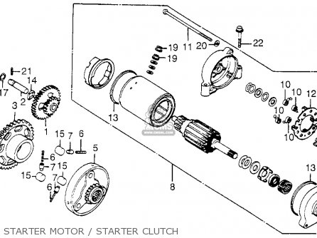 Honda CB650SC NIGHTHAWK 1985 (F) USA parts lists and schematics